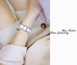 Luxury Women Gold Bracelet Diamond Watch - The Jewellery Supermarket