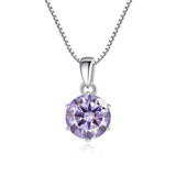 Admirable 1 CT Round cut VVS Real Top Quality Moissanite Diamonds Necklace For Women - Fine Jewellery - The Jewellery Supermarket
