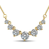 Dazzling 1ct, 0.5ct, 0.3ct,0.1ct High Quality Moissanite Diamonds Necklace For Women - Luxury Jewellery - The Jewellery Supermarket
