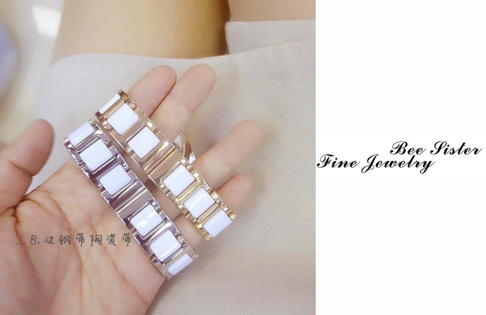 Luxury Women Gold Bracelet Diamond Watch - The Jewellery Supermarket