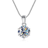 Admirable 1 CT Round cut VVS Real Top Quality Moissanite Diamonds Necklace For Women - Fine Jewellery - The Jewellery Supermarket