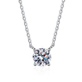 Super Shiny Round Cut 1ct High Quality Moissanite Diamonds Luxury Necklace - Fine Jewellery - The Jewellery Supermarket