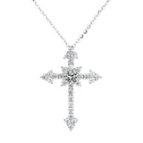 Amazing Real D Color 1 Carat High Quality Moissanite Diamonds Cross Pendant Necklace - Fine Jewellery - The Jewellery Supermarket