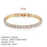 AMAZING Shiny AAA+ Cubic Zirconia Simulated Diamonds Chain Crystal Women's Dazzling Tennis Bracelets - The Jewellery Supermarket