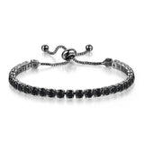 CHARMING Adjustable Colorful Birthstone AAA CZ Crystals MUlticolour Tennis Bracelets for Women - The Jewellery Supermarket