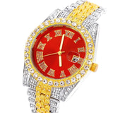 New Hip Hop Iced Out Square Simulated Diamonds Watch - Sparkling Quartz Fashion Classic Watches - The Jewellery Supermarket