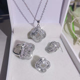 GREAT GIFT IDEAS - Luxury AAA+ Cubic Zirconia Diamonds Popular Jewellery Set - The Jewellery Supermarket