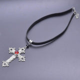 Amazing Gothic Religion Cross Cross Choker Aesthetic Design Pendant Necklaces For Women - Christian Jewellery - The Jewellery Supermarket
