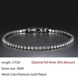Luxury Shiny Round AAA+ Cubic Zirconia Diamond Tennis Gold Silver Colour Bracelets For Women - The Jewellery Supermarket