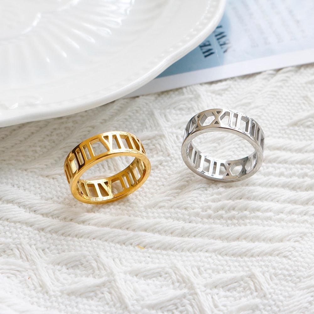 BEST SELLER New Design Hollow Roman Numerals Stainless Steel Jewellery Set for Women  - Fashion Jewellery - The Jewellery Supermarket