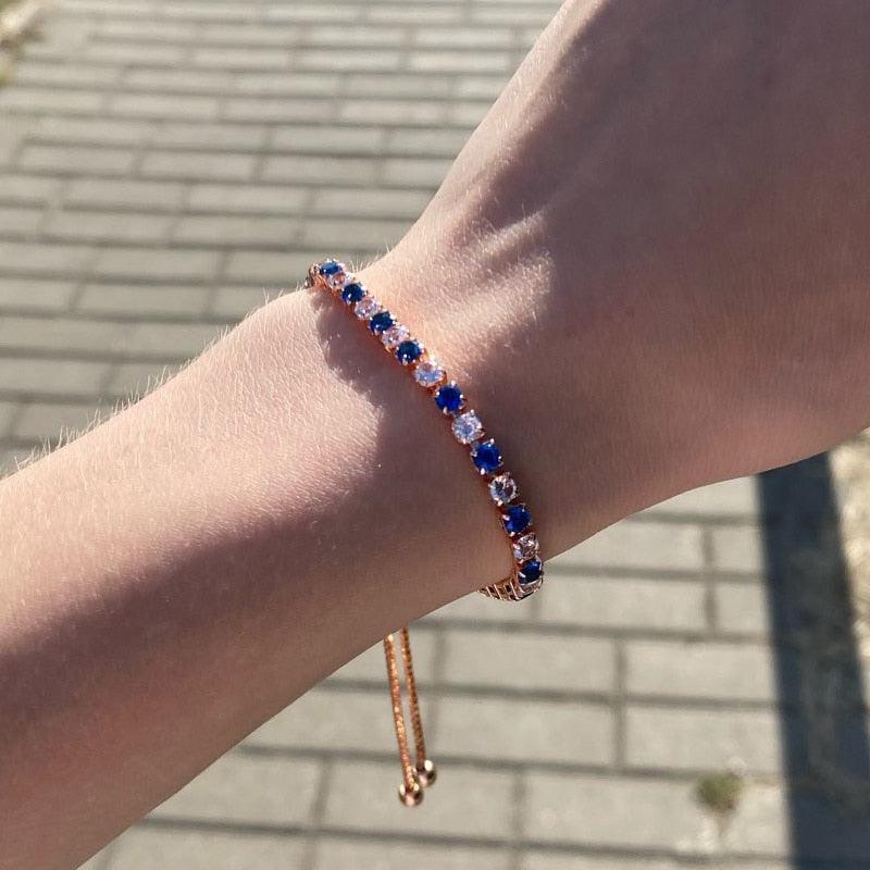 NEW Luxury Cute Multicolor Cubic Zirconia Crystals Charming Hand Made Tennis Bracelets For Women - The Jewellery Supermarket
