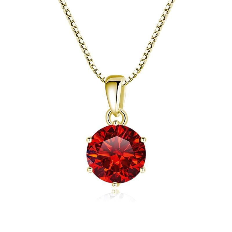 Admirable 1 CT Round cut VVS Real Top Quality Moissanite Diamonds Necklace For Women - Fine Jewellery - The Jewellery Supermarket