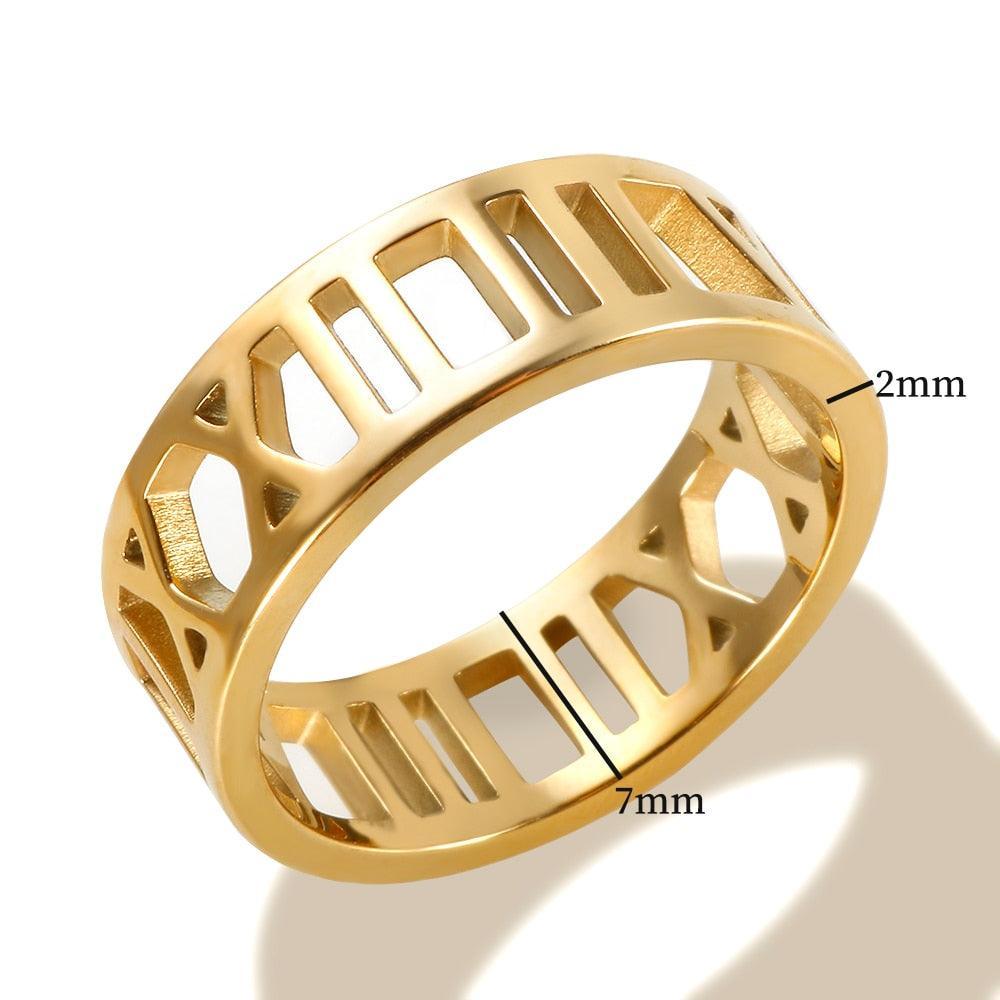 BEST SELLER New Design Hollow Roman Numerals Stainless Steel Jewellery Set for Women  - Fashion Jewellery - The Jewellery Supermarket