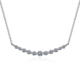 Sensational Total 1.1ct Round Brilliant Cut High Quality Moissanite Diamonds Necklace Sparkling Jewellery - The Jewellery Supermarket