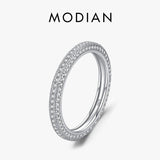 New Silver Luxury Sparkling Clear AAAA Simulated Diamonds Ring - Wedding Engagement  Fine Jewellery