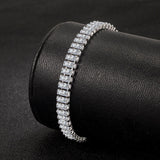 DAZZLING Elegant AAA+ Cubic Zirconia Simulated Diamonds Glamour Silver Jewellery For Women - The Jewellery Supermarket