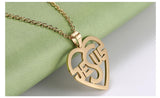 Charming Christian Jesus Heart Stainless Steel Pendant Necklace for Women - Religious Jewellery - The Jewellery Supermarket
