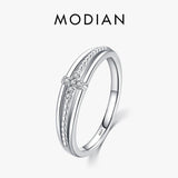Sterling Silver Simple Faith Cross Ring For Women - Wedding Engagement Rings For Women Fine Jewellery