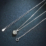 Super Shiny Round Cut 1ct High Quality Moissanite Diamonds Luxury Necklace - Fine Jewellery - The Jewellery Supermarket
