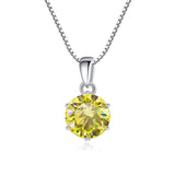 Admirable 1 CT Round cut VVS Real Top Quality Moissanite Diamonds Necklace For Women - Fine Jewellery - The Jewellery Supermarket