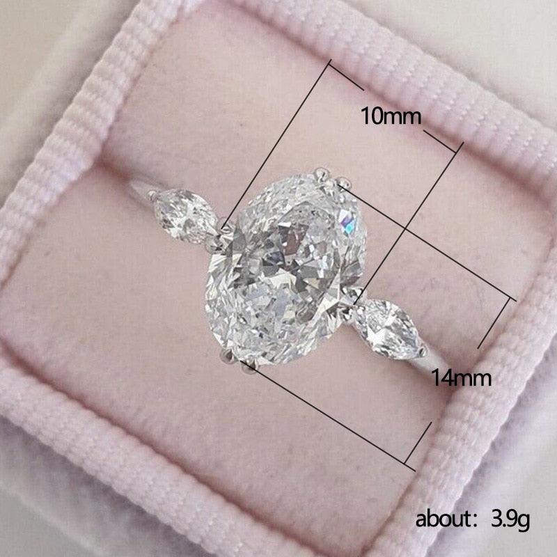 New Arrivals Luxury Beautiful AAA+ Quality CZ Diamonds Wedding Engagement Rings For Women - The Jewellery Supermarket