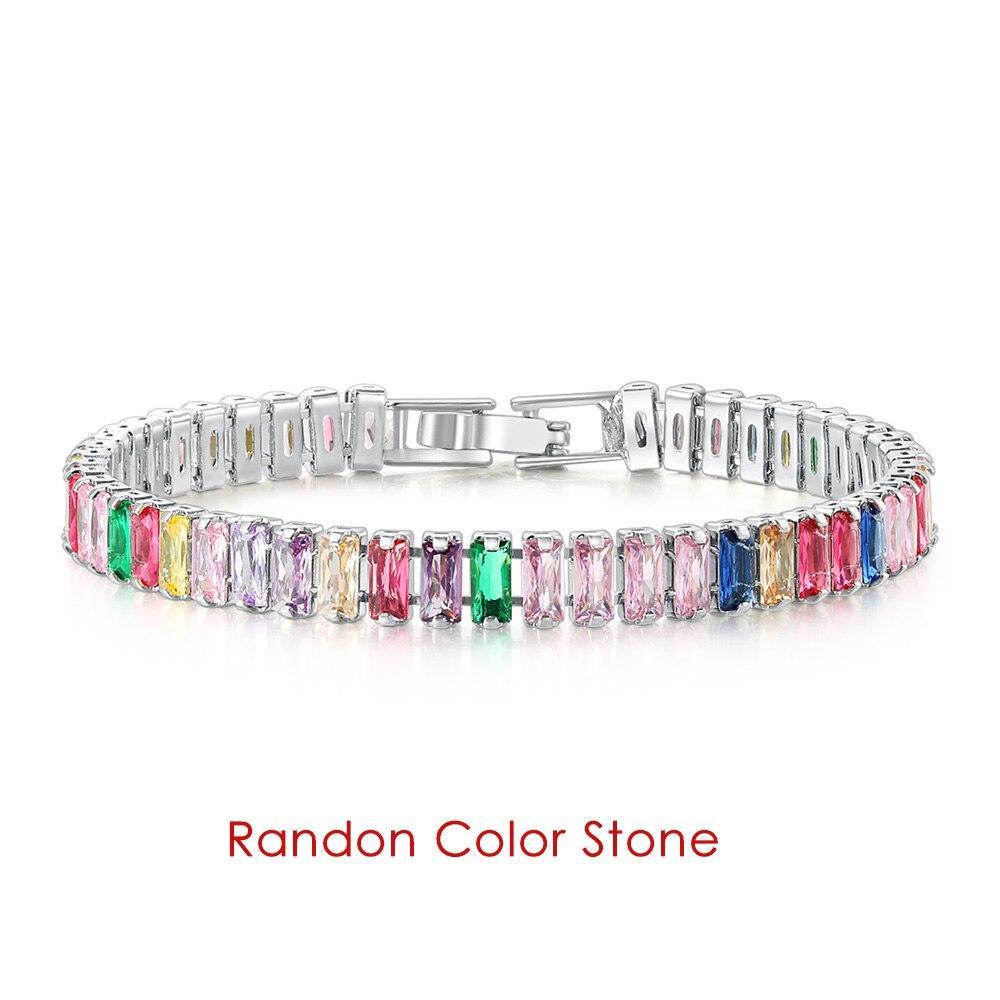 DAZZLING Luxury Zirconia Crystal Gold Color Fashion Jewelry Tennis Bracelet for Women - The Jewellery Supermarket