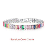 DAZZLING Luxury Zirconia Crystal Gold Color Fashion Jewelry Tennis Bracelet for Women - The Jewellery Supermarket