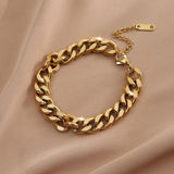Fashion 316L Stainless Steel Gold Color Multilayer Cross Charm Bracelets For Women - Christian Jewellery - The Jewellery Supermarket