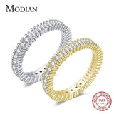 Amazing Real Silver Classic Sparkling Round Square AAAA Simulated Diamonds Rings - Luxury Fine Jewellery