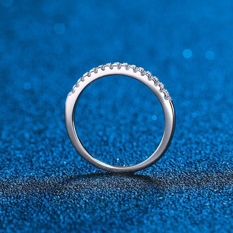 1-2CT Princess Cut High Quality Moissanite Diamonds VVS Colorless Solitaire Diamond Bridal Sets Ring - The Jewellery Supermarket