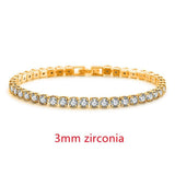 OUTSTANDING Round AAA+ Cubic Zirconia Simulated Diamonds Tennis Bracelets for Women - The Jewellery Supermarket