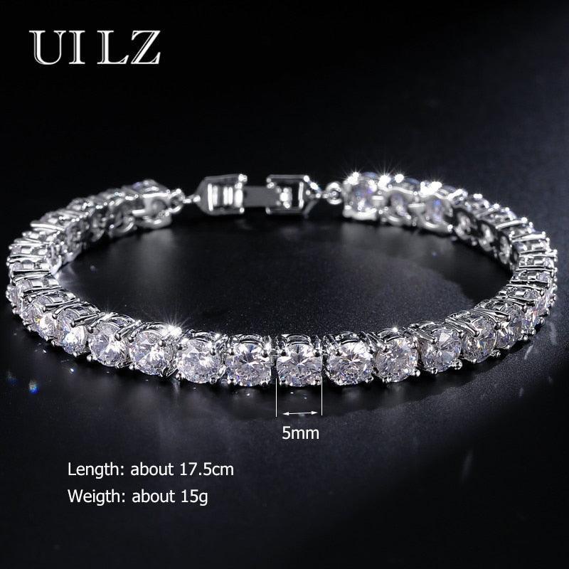 AMAZING Trendy Round AAA+ Cubic Zirconia Simulated Diamonds Tennis Bracelets Bangles for Women - The Jewellery Supermarket