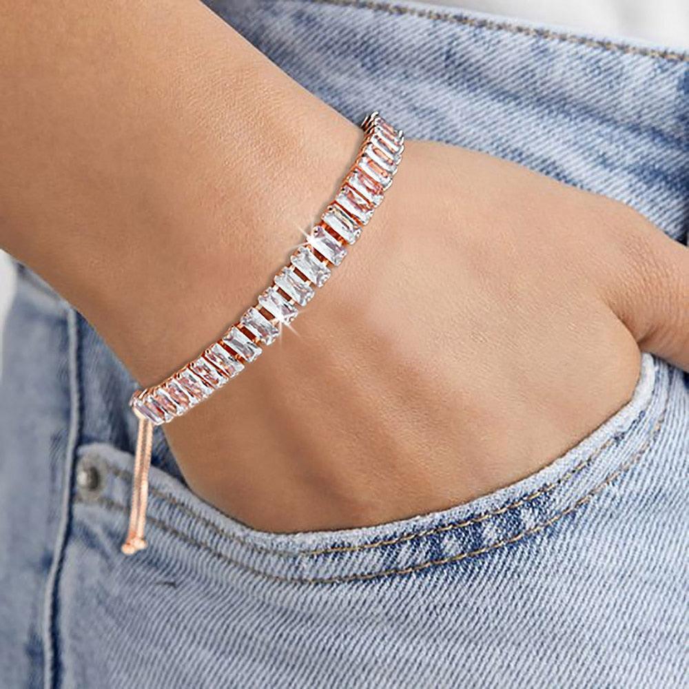 NEW Luxury 2.5*5 mm Multicolor AAA+ Zircon Diamonds Women's Tennis Bracelets - BEST SELLER - The Jewellery Supermarket
