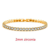 OUTSTANDING Round AAA+ Cubic Zirconia Simulated Diamonds Tennis Bracelets for Women - The Jewellery Supermarket