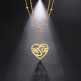 Charming Christian Jesus Heart Stainless Steel Pendant Necklace for Women - Religious Jewellery