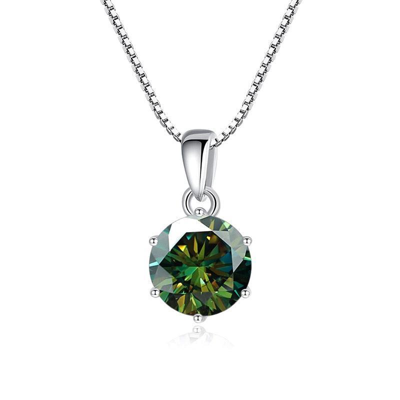 Admirable 1 CT Round cut VVS Real Top Quality Moissanite Diamonds Necklace For Women - Fine Jewellery - The Jewellery Supermarket