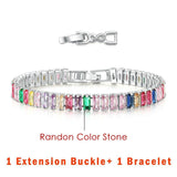 DAZZLING Luxury Zirconia Crystal Gold Color Fashion Jewelry Tennis Bracelet for Women - The Jewellery Supermarket