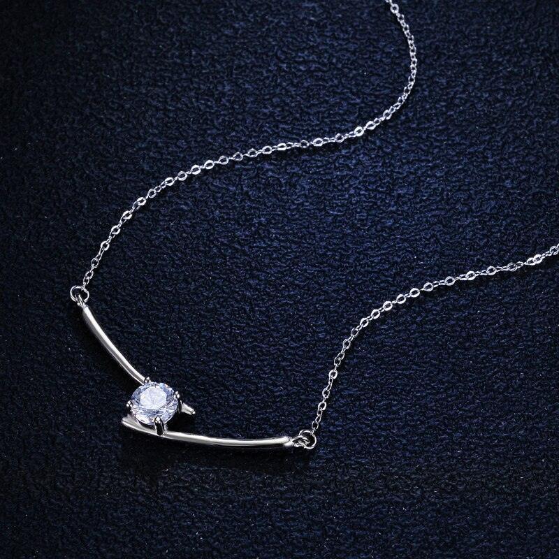 Amazing 1 Carat VVS D Color High Quality Moissanite Diamonds Accented Necklace for Women - Fine Jewellery - The Jewellery Supermarket