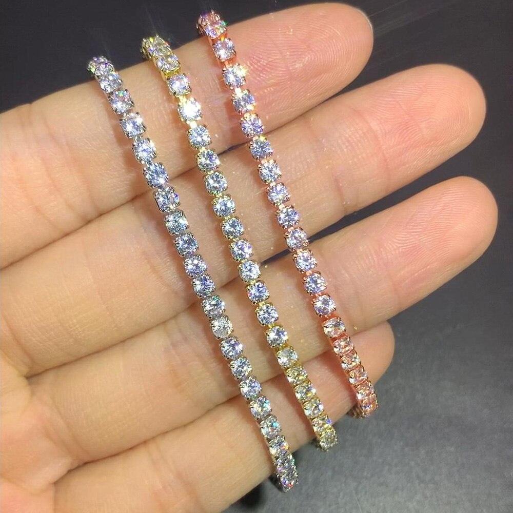 NEW Fashion AAA+ Zirconia Diamonds Charming Designer Multicolor Tennis Bracelets for Women - The Jewellery Supermarket