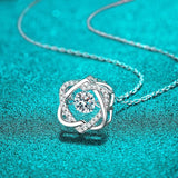 Beating Heart Design Round Cut 0.5ct High Quality Moissanite Diamonds Sparkling Necklace - Fine Jewellery - The Jewellery Supermarket