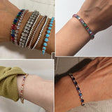 NEW Luxury Cute Multicolor Cubic Zirconia Crystals Charming Hand Made Tennis Bracelets For Women - The Jewellery Supermarket