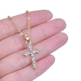 NEW HOT SELLERS - Charming Crystal Rhinestone Christ Crosses Pendant Necklaces For Women - The Jewellery Supermarket