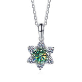 1 Carat VVS D Color High Quality Moissanite Diamonds Snowflake Star of David Design Pendant - Fine Jewellery - The Jewellery Supermarket