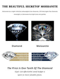 Exceptional 1 Carat VVS D Colour Round Cut High Quality Moissanite Diamonds Necklace Luxury Jewellery - The Jewellery Supermarket