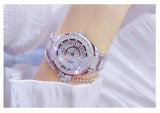 Fashion Bling Simulated Diamonds Gold Rose Gold Silver Original Elegant Ladies Watch With Bracelet Set - Ideal Gift - The Jewellery Supermarket