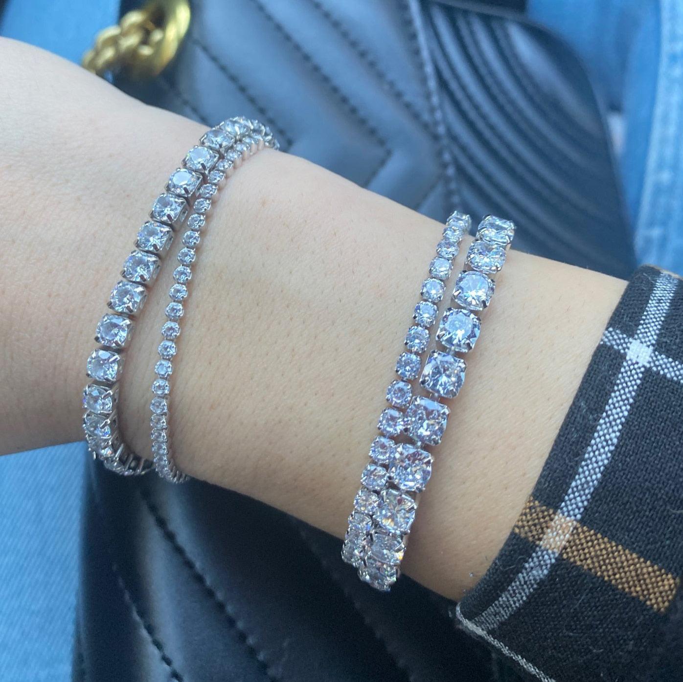 NEW Fashion AAA+ Zirconia Diamonds Charming Designer Multicolor Tennis Bracelets for Women - The Jewellery Supermarket