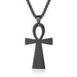 NEW Ancient Egyptian Ankh Cross Stainless 316L Steel Amulet Necklace For Men Women - The Jewellery Supermarket