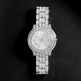 New Hip Hop Iced Out Square Simulated Diamonds Watch - Sparkling Quartz Fashion Classic Watches - The Jewellery Supermarket