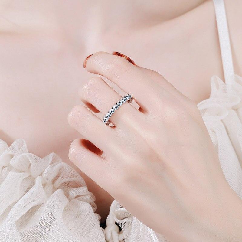 2.2CT D Color Full Eternity High Quality Moissanite 3MM Diamonds Eternity Ring - Lab Created Jewellery - The Jewellery Supermarket