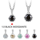 1 Carat Round Brilliant Cut D Color High Quality Moissanite Diamonds Necklace - Luxury Gemstone Necklace - The Jewellery Supermarket